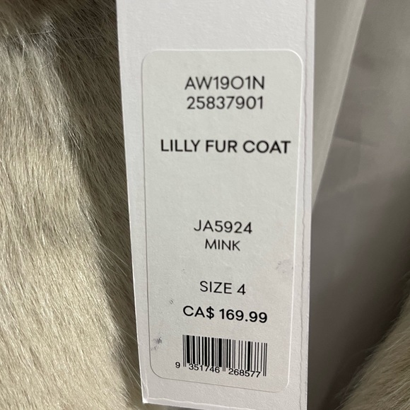 EVER NEW FUR COAT - size 4 - Picture 3 of 4